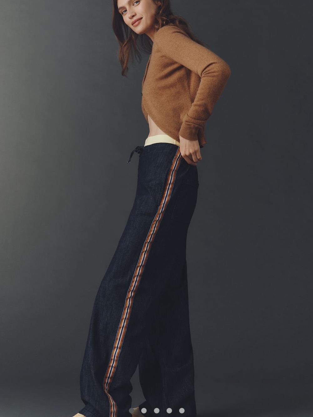Anthropology Maeve Denim Drawstring Jeans